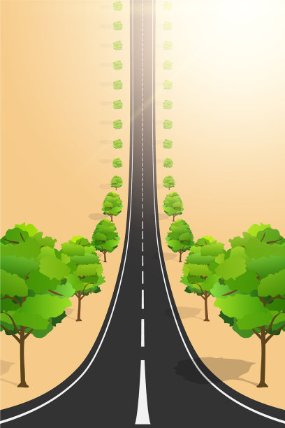 droneception道路景观图片下载