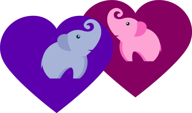 大象标志可爱的大象图片下载