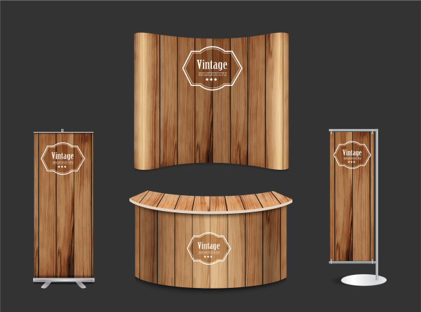 空白贸易展展台展台设计图片下载