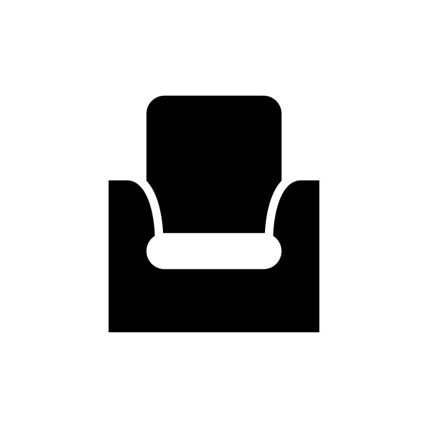 椅子图标平面矢量模板设计流行图片下载