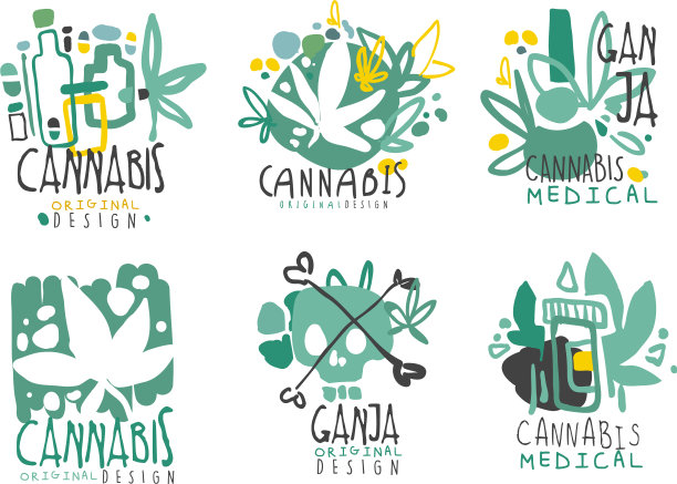 设置极简的绿色标志的主题图片下载