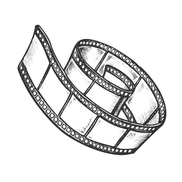 幻灯片卷的视频摄像机单色图片下载