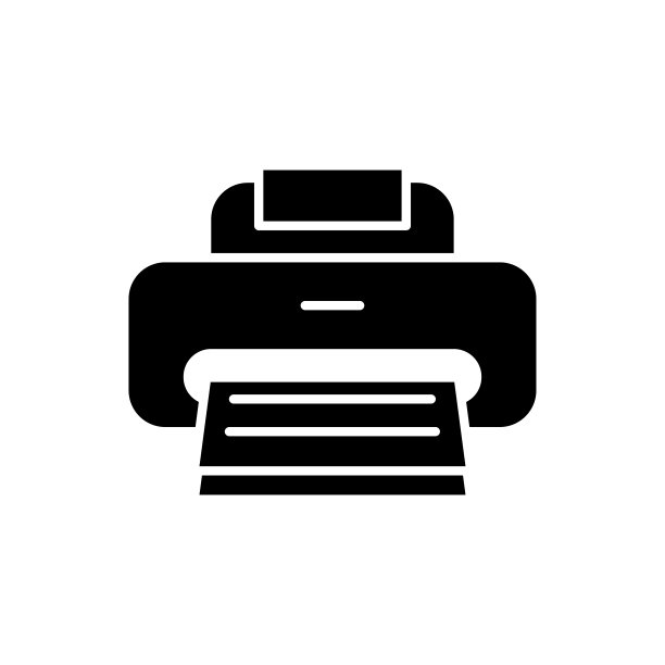 印刷机图标平面矢量模板设计新潮图片下载