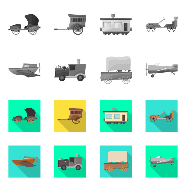 设计复古和旅行标志集复古图片下载