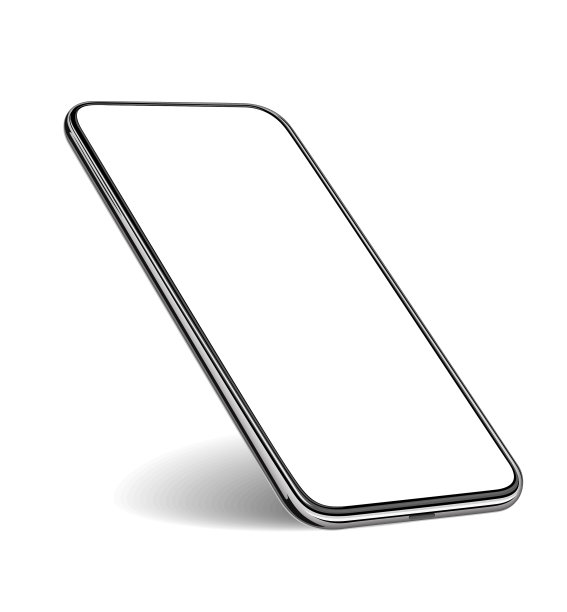 手机模型新的现代黑色无框图片下载