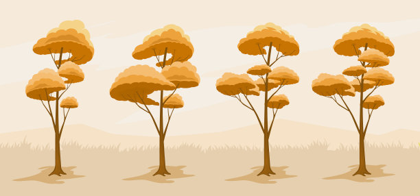 秋天的树组图片下载