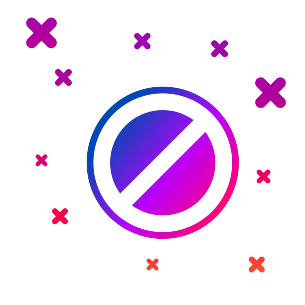 颜色停止标志图标孤立在白色背景图片下载