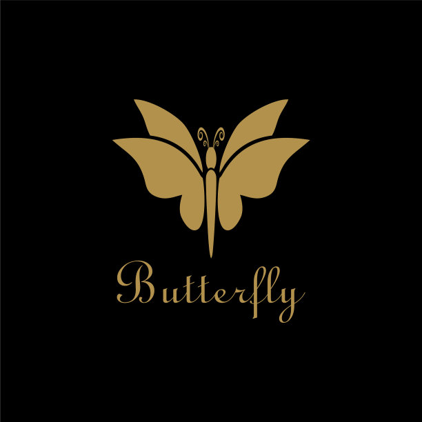 美丽蝴蝶的标志设计灵感图片下载