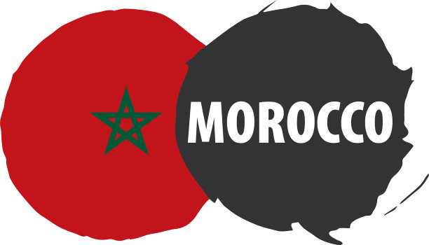 摩洛哥国旗上有白色图片下载