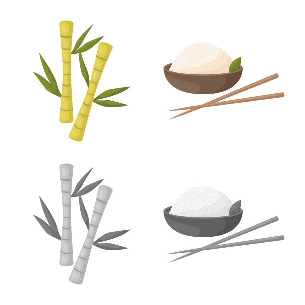 设计国家和亚洲的图标集图片下载