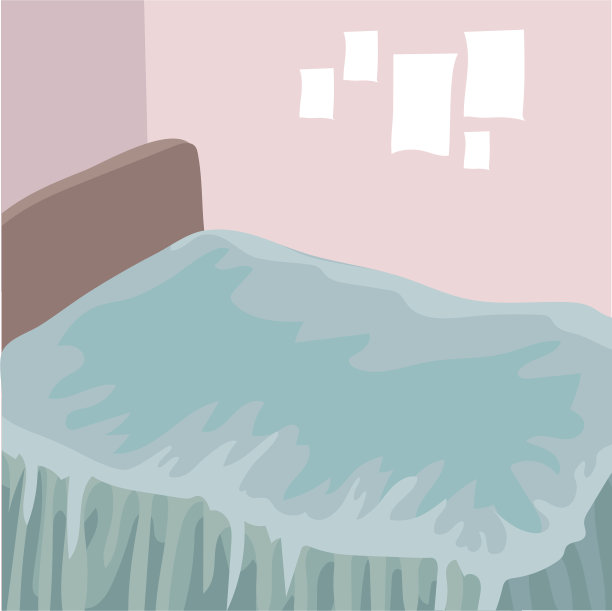 房间里有一张床图片下载