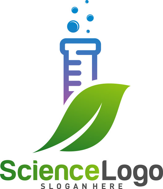 自然实验室标志设计与创意实验室概念图片下载