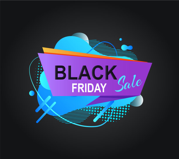 零售封面黑色星期五折扣标签图片下载
