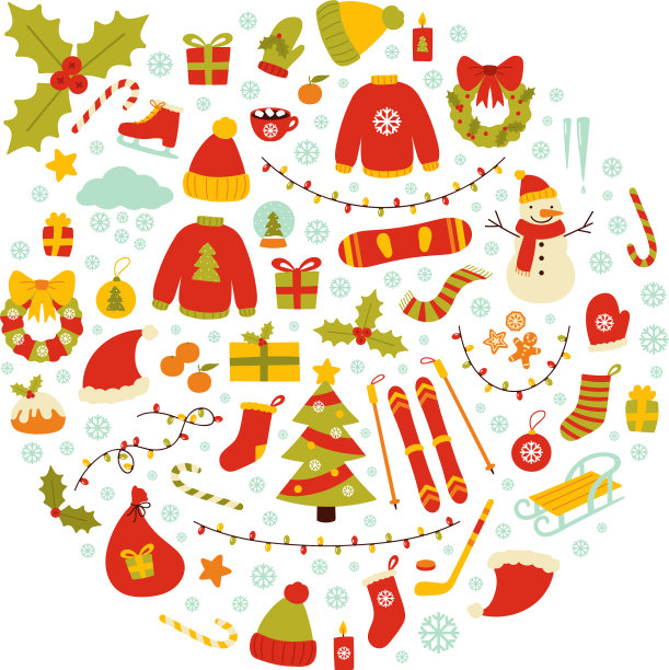 冬天和圣诞节的舞会图片下载