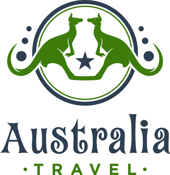 袋鼠动物圈标志设计图片下载