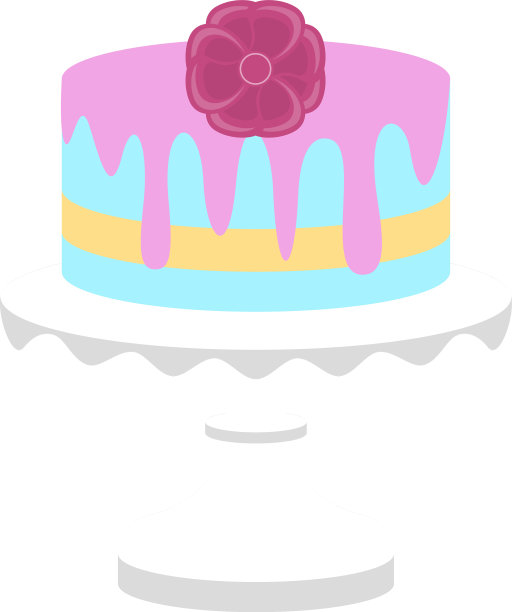 孤立的生日蛋糕图标图片下载