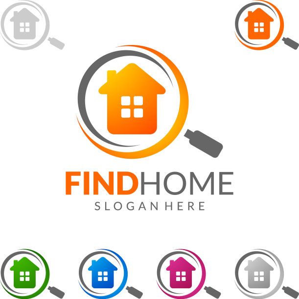 房地产标志设计简单，房地产用别针图片下载