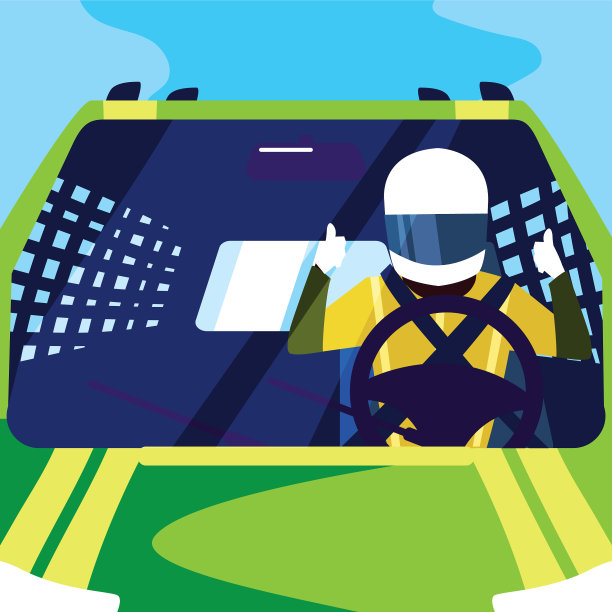 驾驶赛车的年轻人图片下载