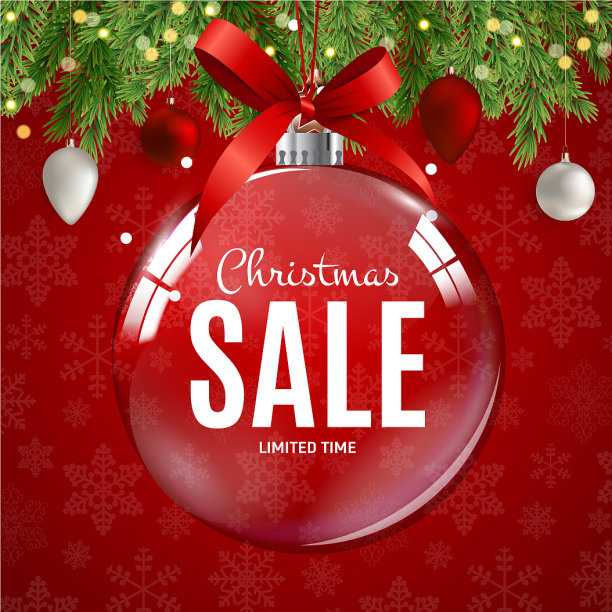 圣诞及新年促销礼品券打折图片下载