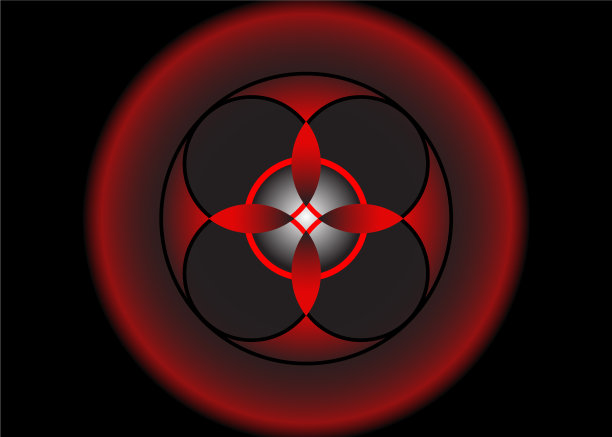 圣花凯尔特风格线形星形图标图片下载