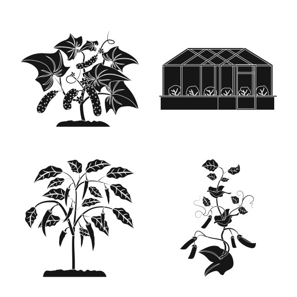 温室和植物图标图片下载