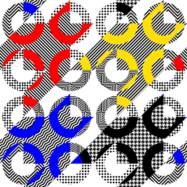 几何图案拼接拼贴风格图片下载