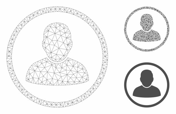 圆角用户网格2d模型和三角形图片下载