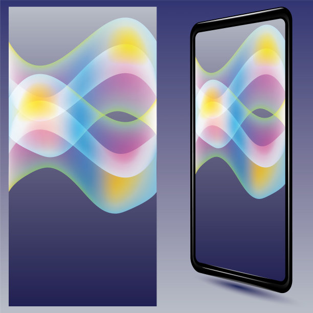 彩色抽象液体涂料背景图片下载