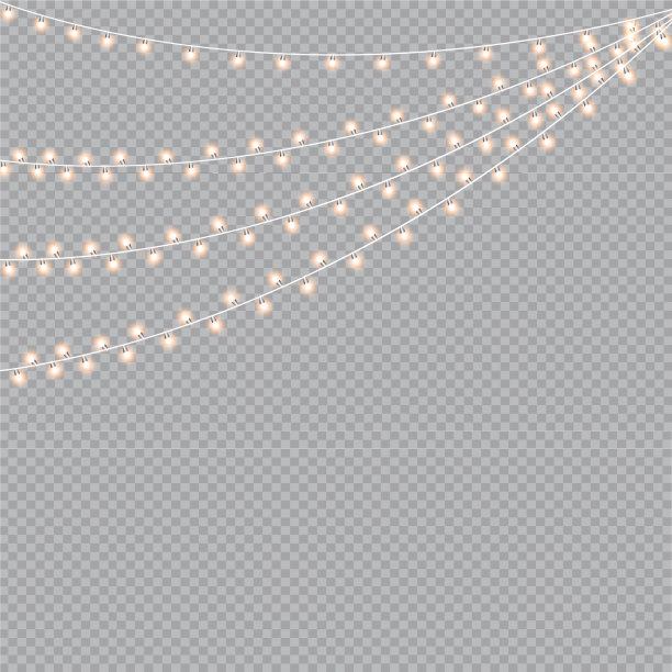 圣诞节发光花环图片下载