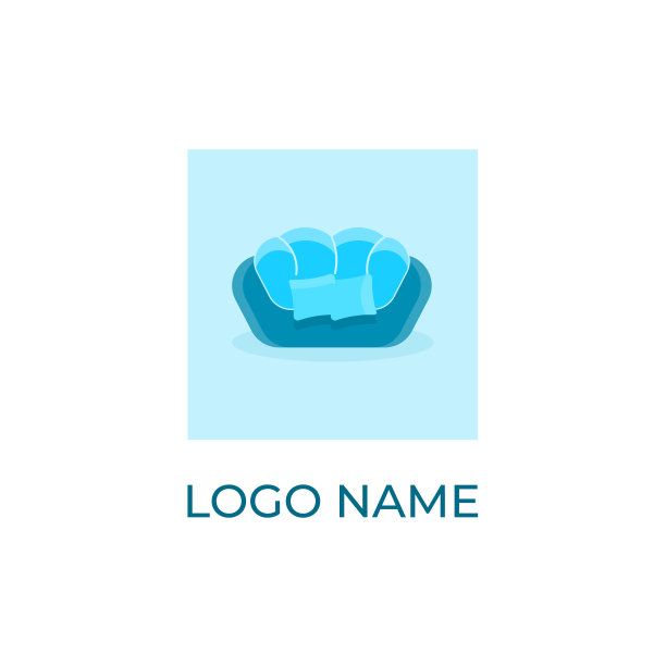 沙发家具标志孤立的椅子形象图片下载