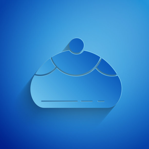 剪纸犹太甜品面包店图标孤立图片下载