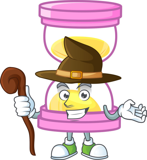 女巫图标沙玻璃在卡通人物图片下载