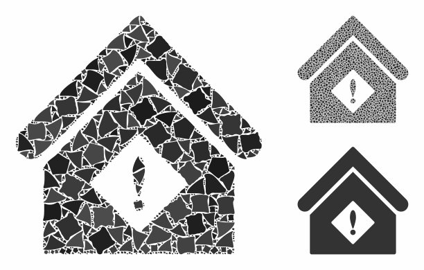 马赛克图标不均匀的元素图片下载