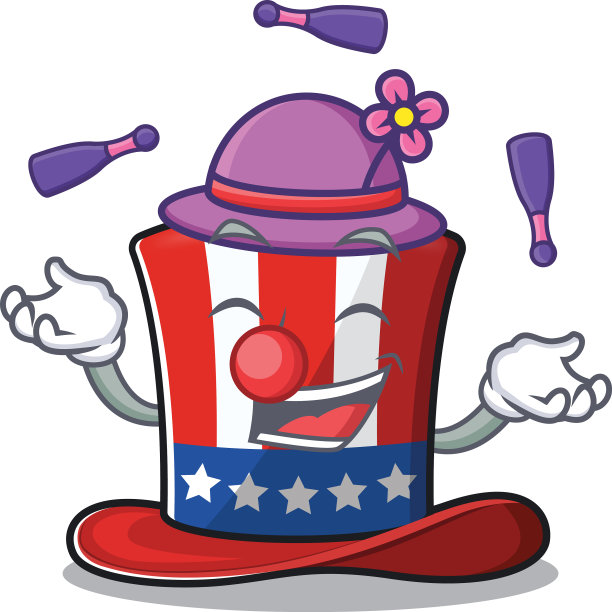 角色山姆大叔帽子与杂耍图片下载