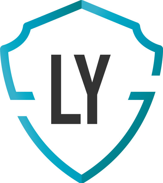 字母LY创意盾牌设计logo图片下载