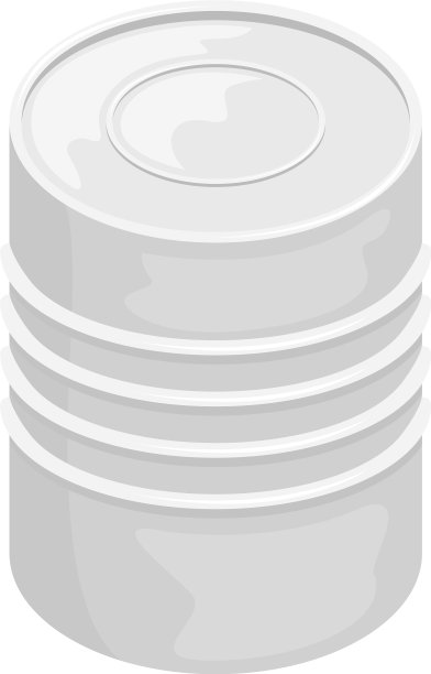 一个没有标签的锡罐3d图片下载