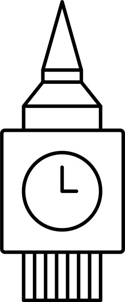 英国标志性的大本钟塔图片下载