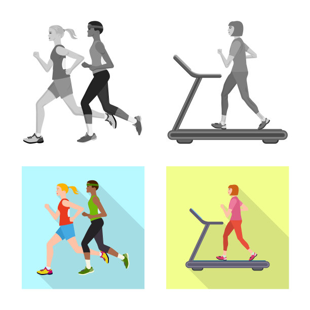 孤立物体运动和胜利者标志的集合图片下载