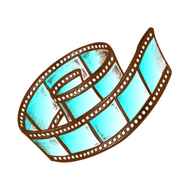 胶片卷的摄像机颜色图片下载