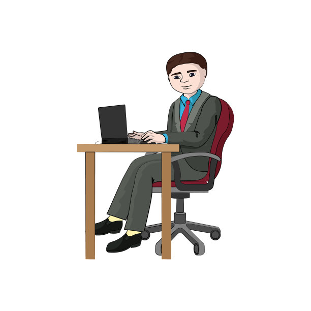 商人男人男孩坐在椅子上吃饭图片下载