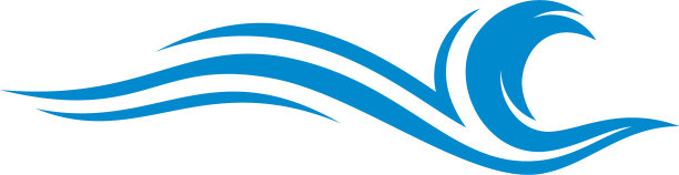 水波标志设计图标符号模板图片下载