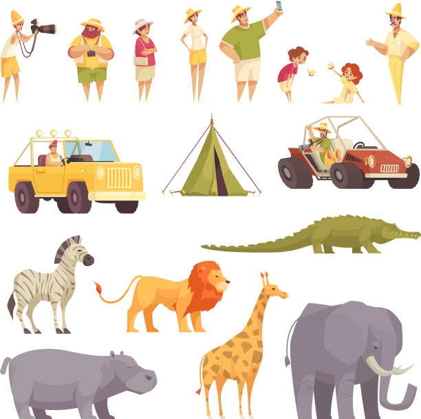 Safari旅行图标集图片下载