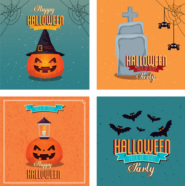 设置海报与万圣节快乐装饰图片下载