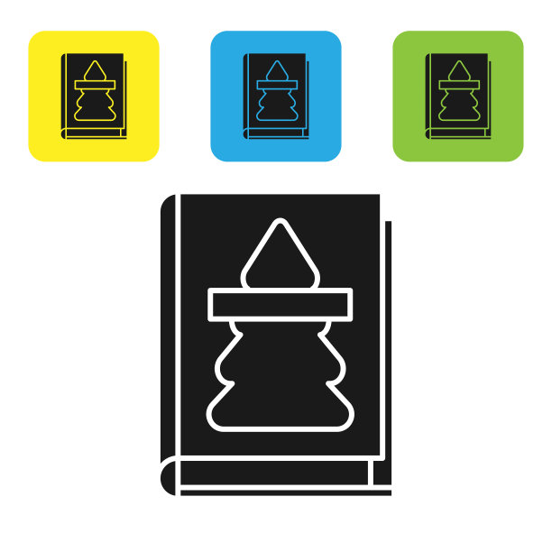 黑色圣诞书封面或传单模板图标图片下载