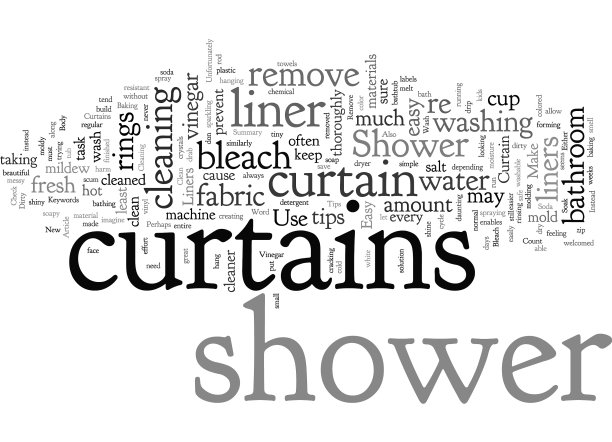 清洗你的浴帘，让它们闪闪发光图片下载