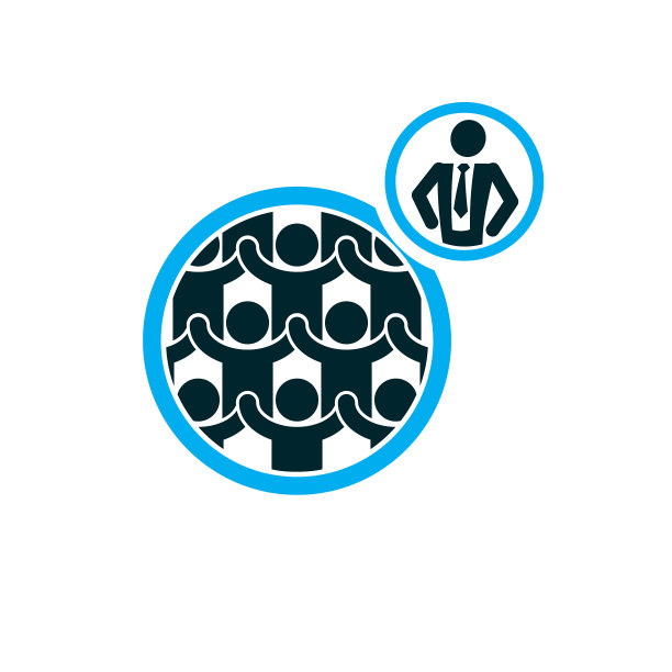 人类与个人概念logo独特符号图片下载