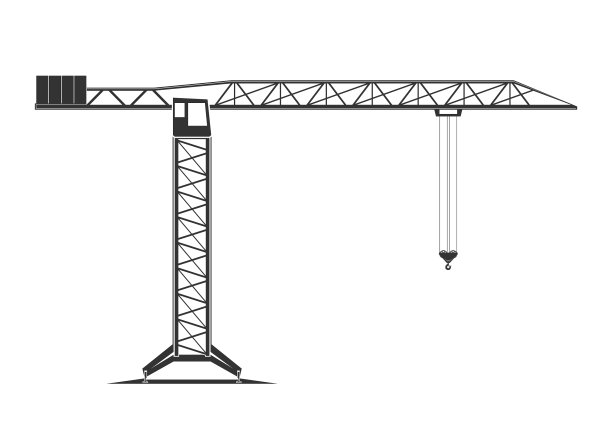 塔式起重机的图标图片下载