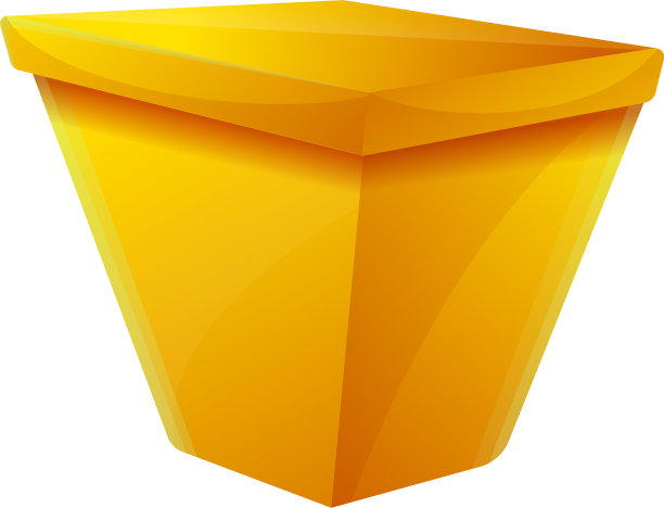 金色礼盒图标卡通风格图片下载