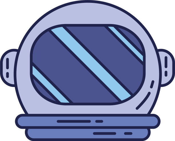 宇宙宇航员帽子填充风格图标图片下载