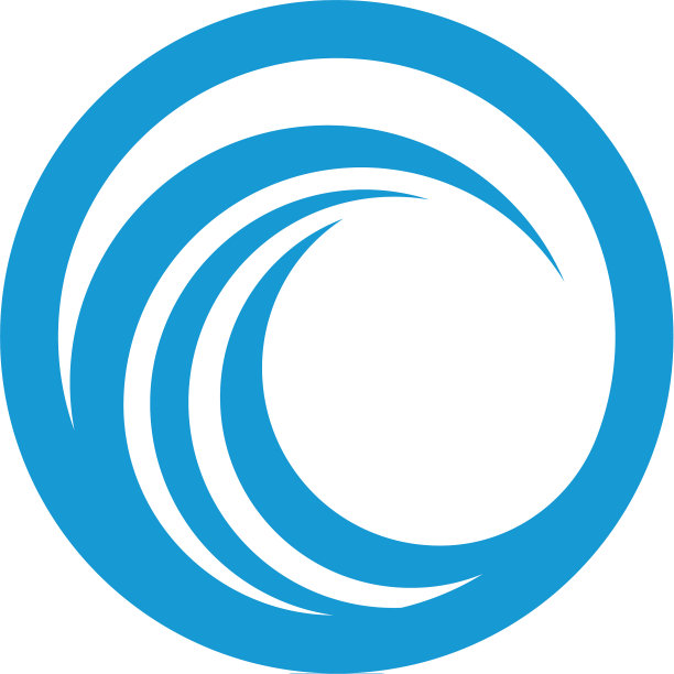 C字母水波图标图片下载